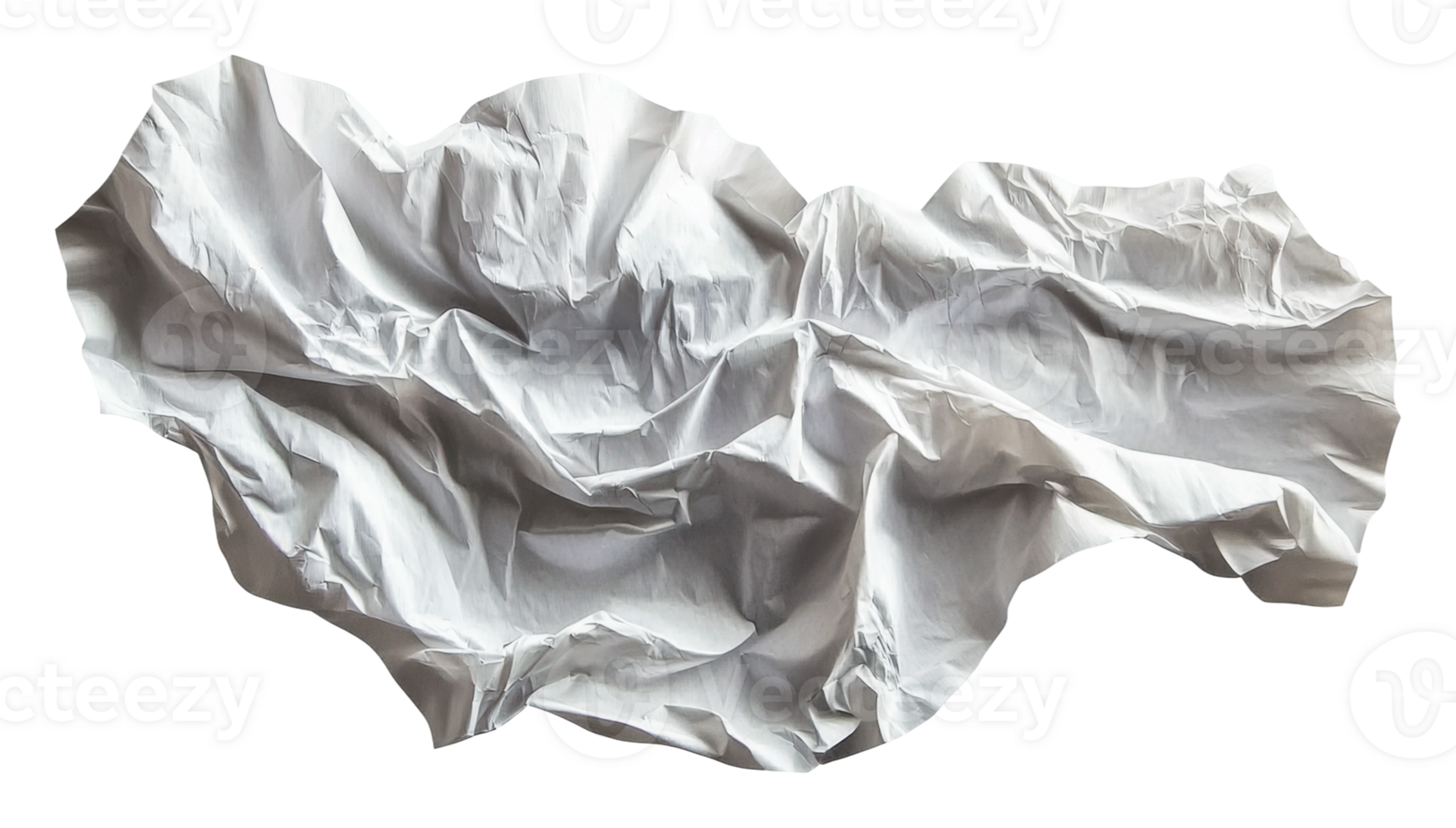 Crumpled white paper drapes across a surface png