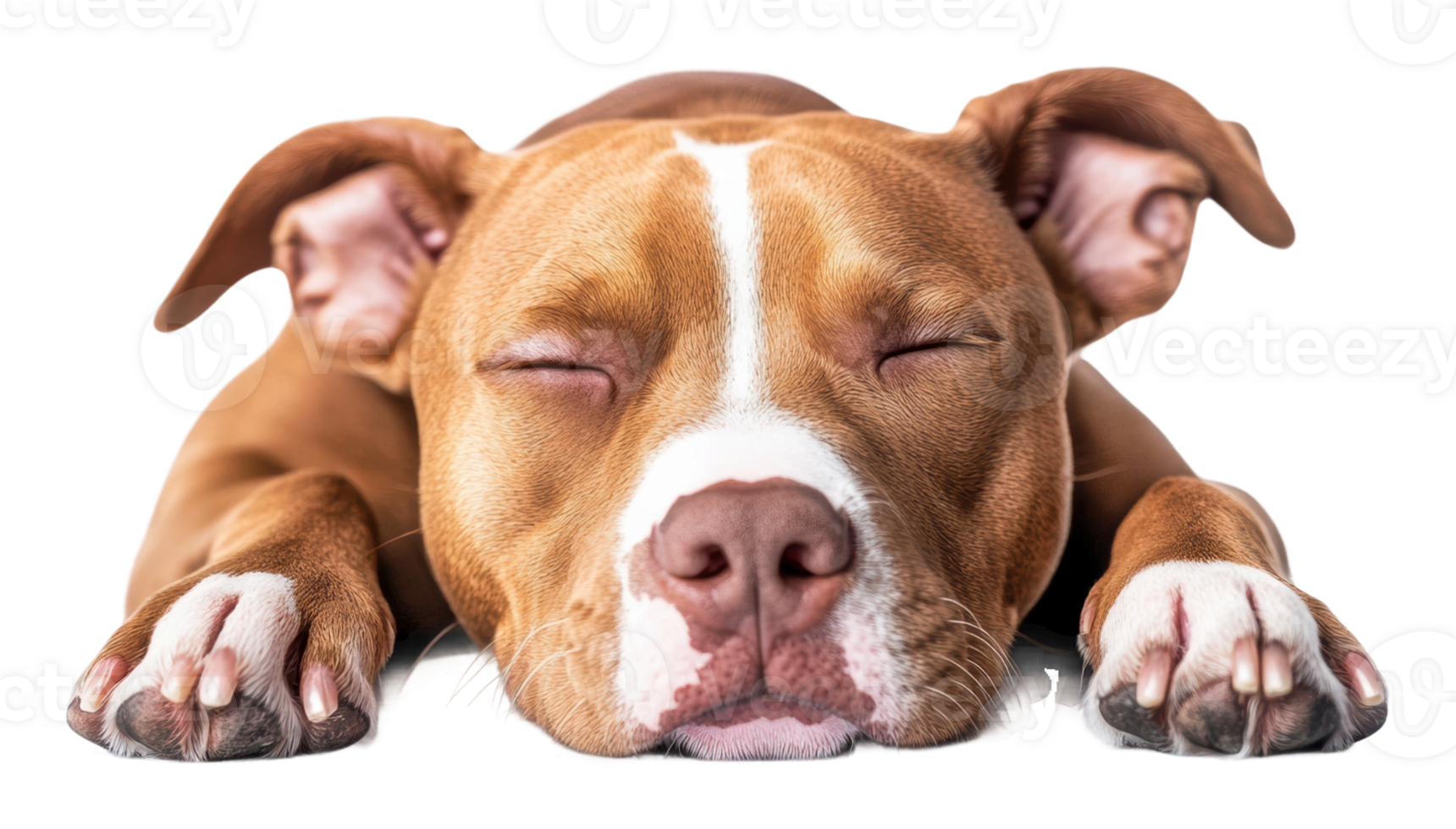 Sleeping dog rests peacefully on a smooth surface png