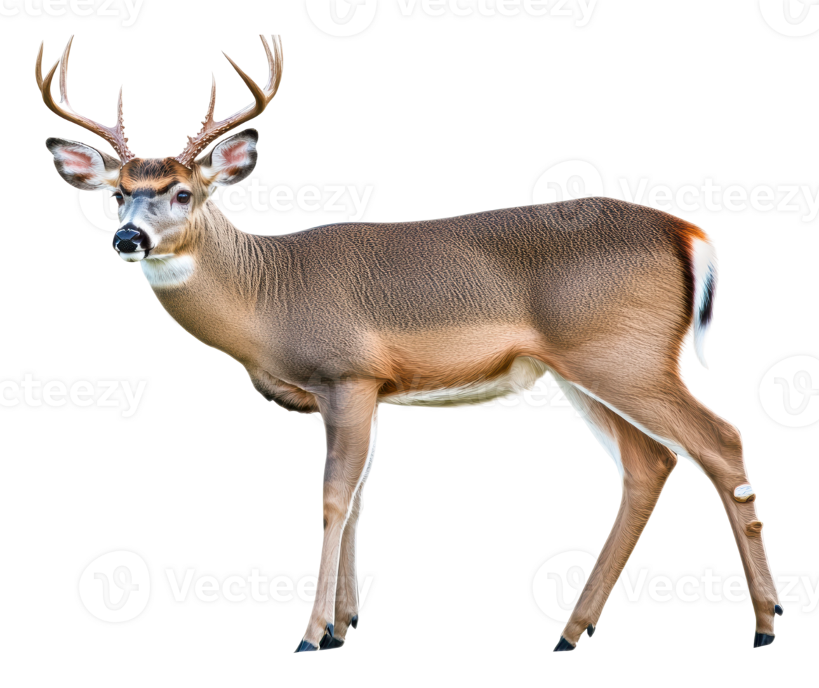 Deer standing gracefully in a natural setting png