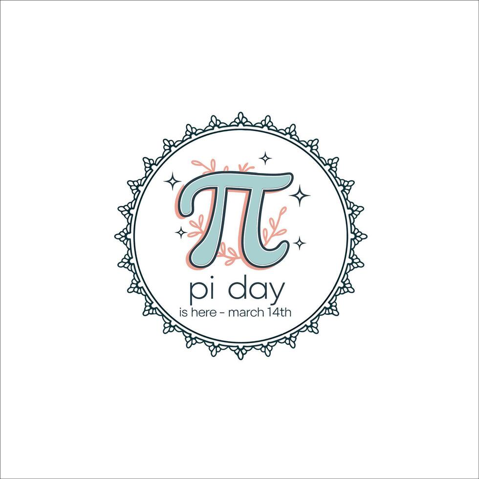 Creative Pi Day Artwork Perfect for Educational Materials or Merchandise vector