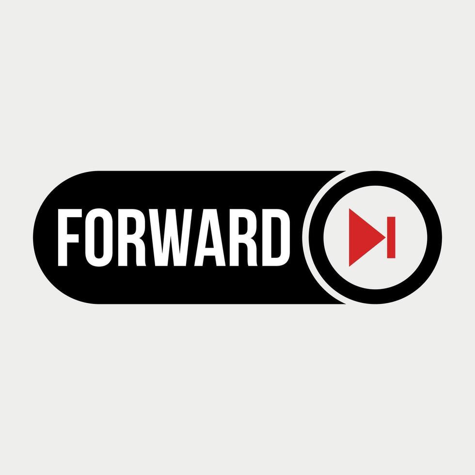 Multi media Forward Button illustration vector