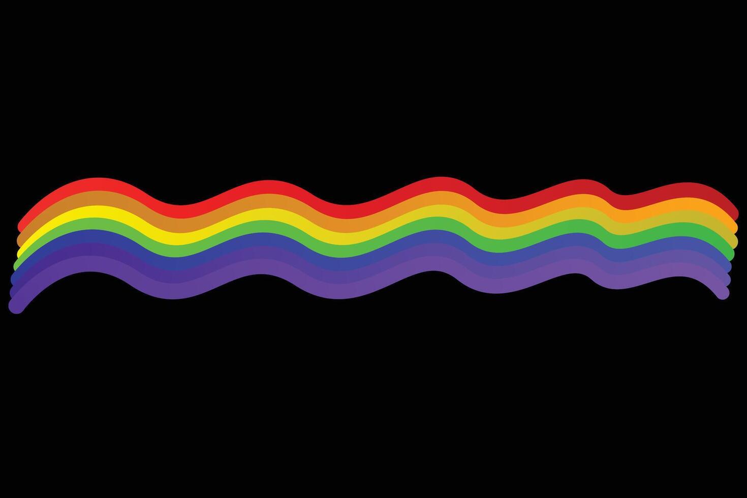 Colorful Rainbow Colors Waves and Geometric Patterns for Abstract Illustration vector