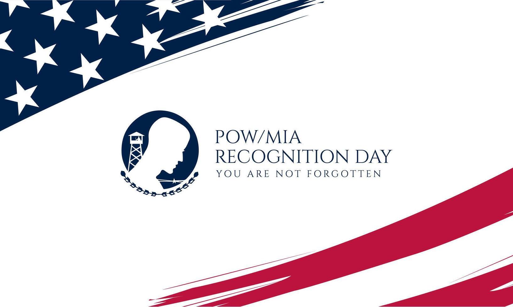 National POW MIA Recognition Day Design Illustration vector