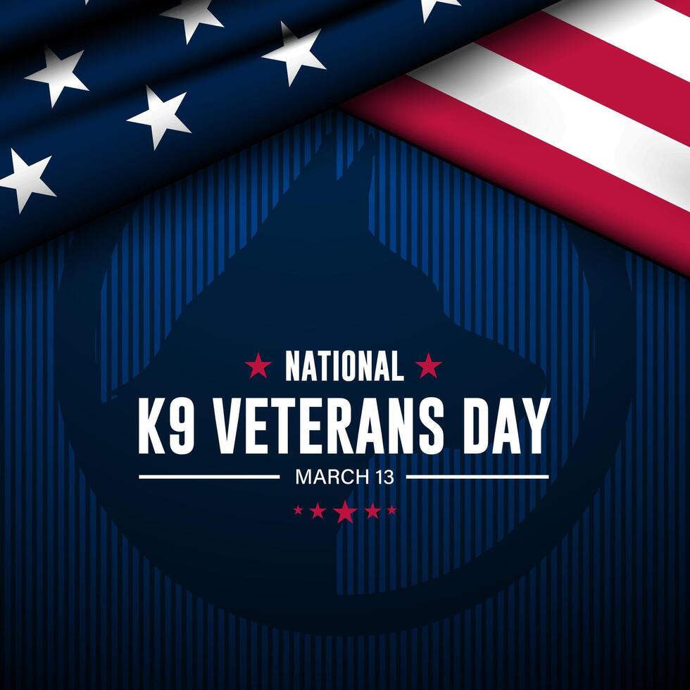 Veterans day k9 veterans day background vector