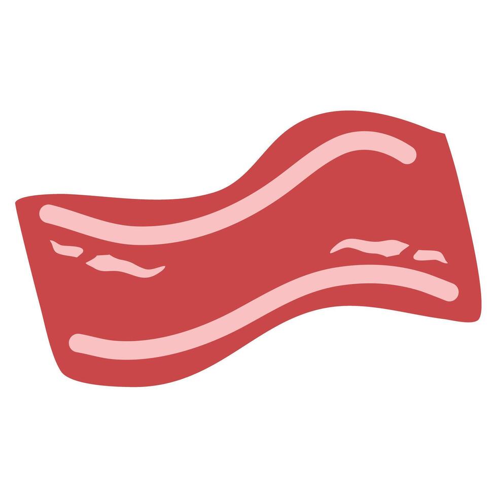National Bacon Lovers Day slice bacon illustration vector