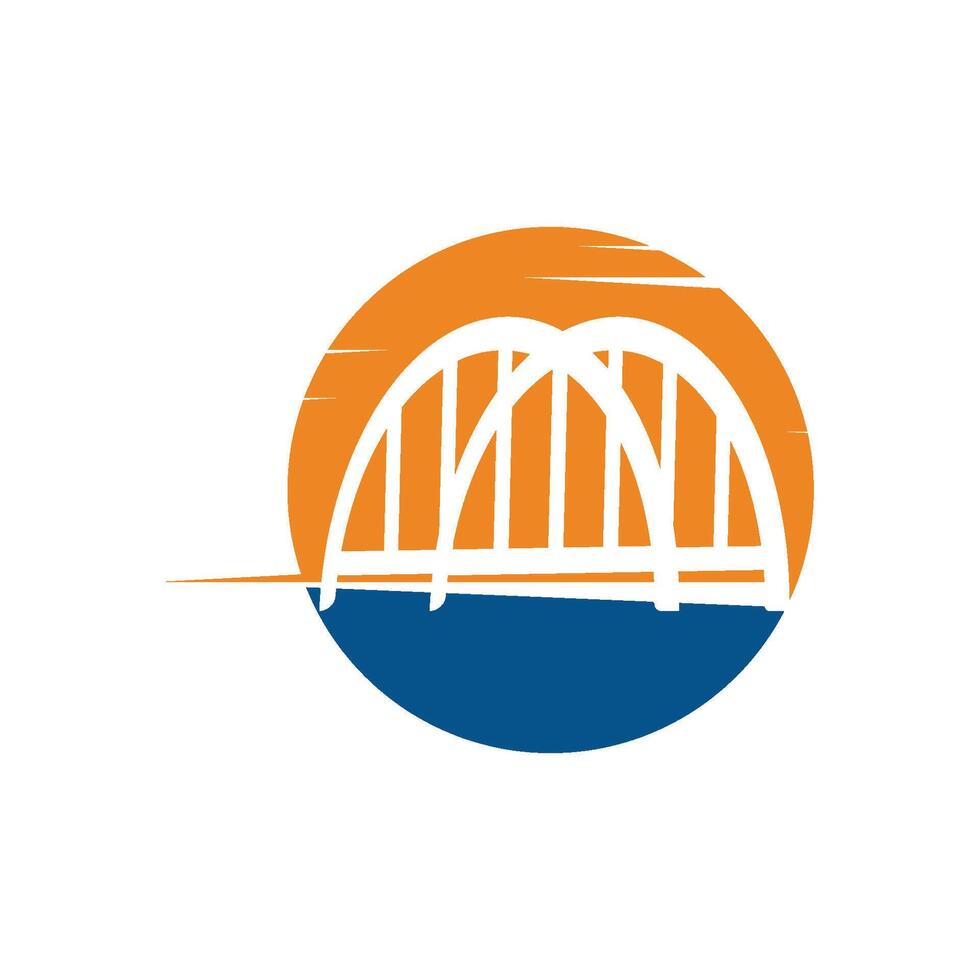 bridge Logo icon Template illustration design vector