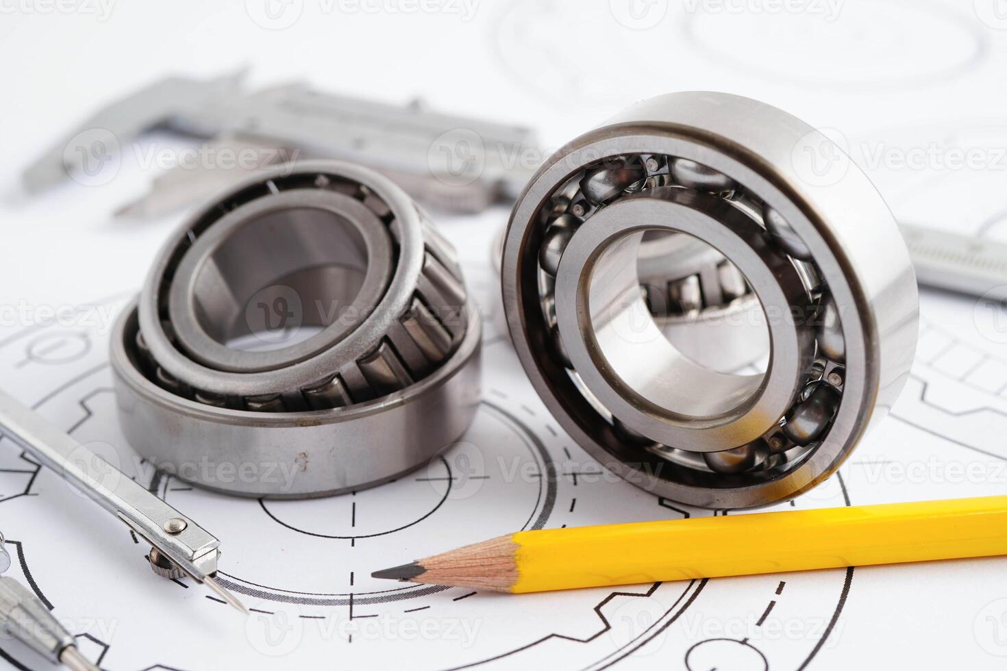 Engineering and precision tools with metal ball photo