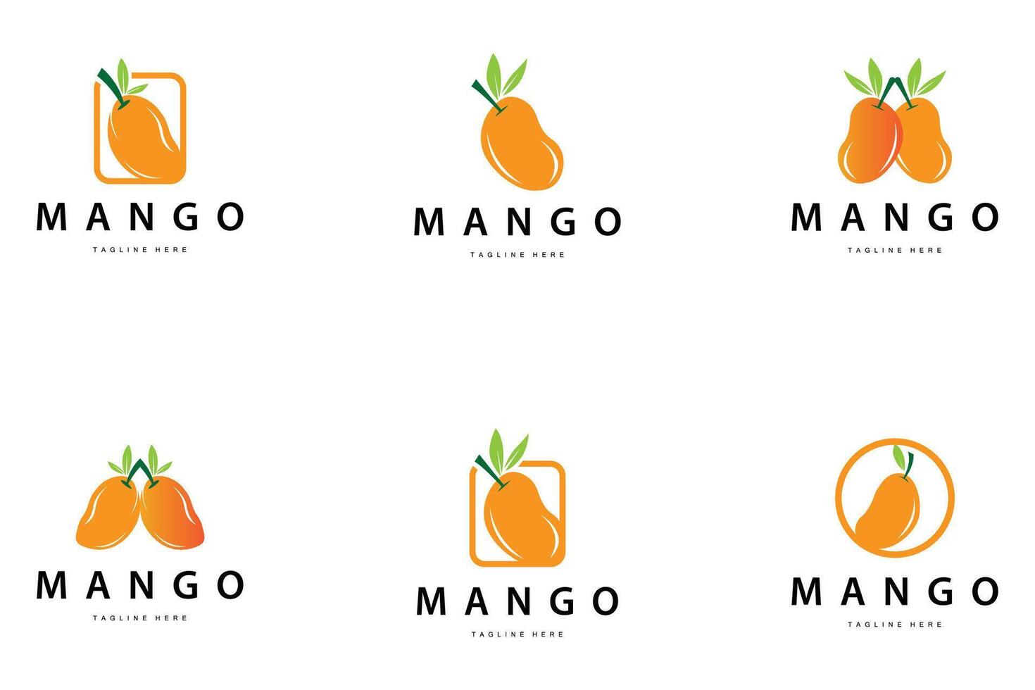 Fresh mango graphic design illustration template vector