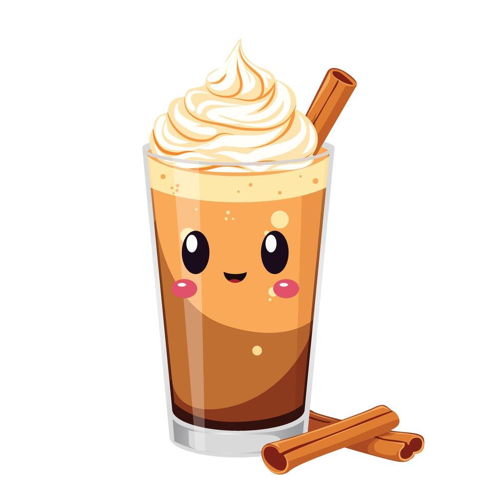 cartoon illustration of coffee vector