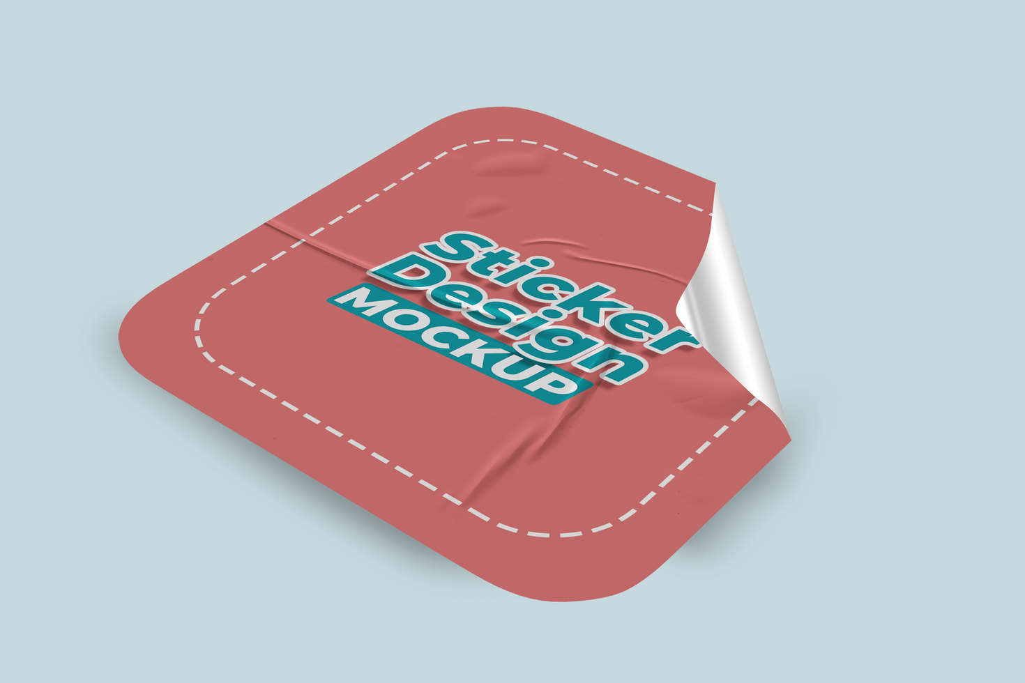 Soft-Touch Sticker Mockup Templates for Subtle Marketing psd