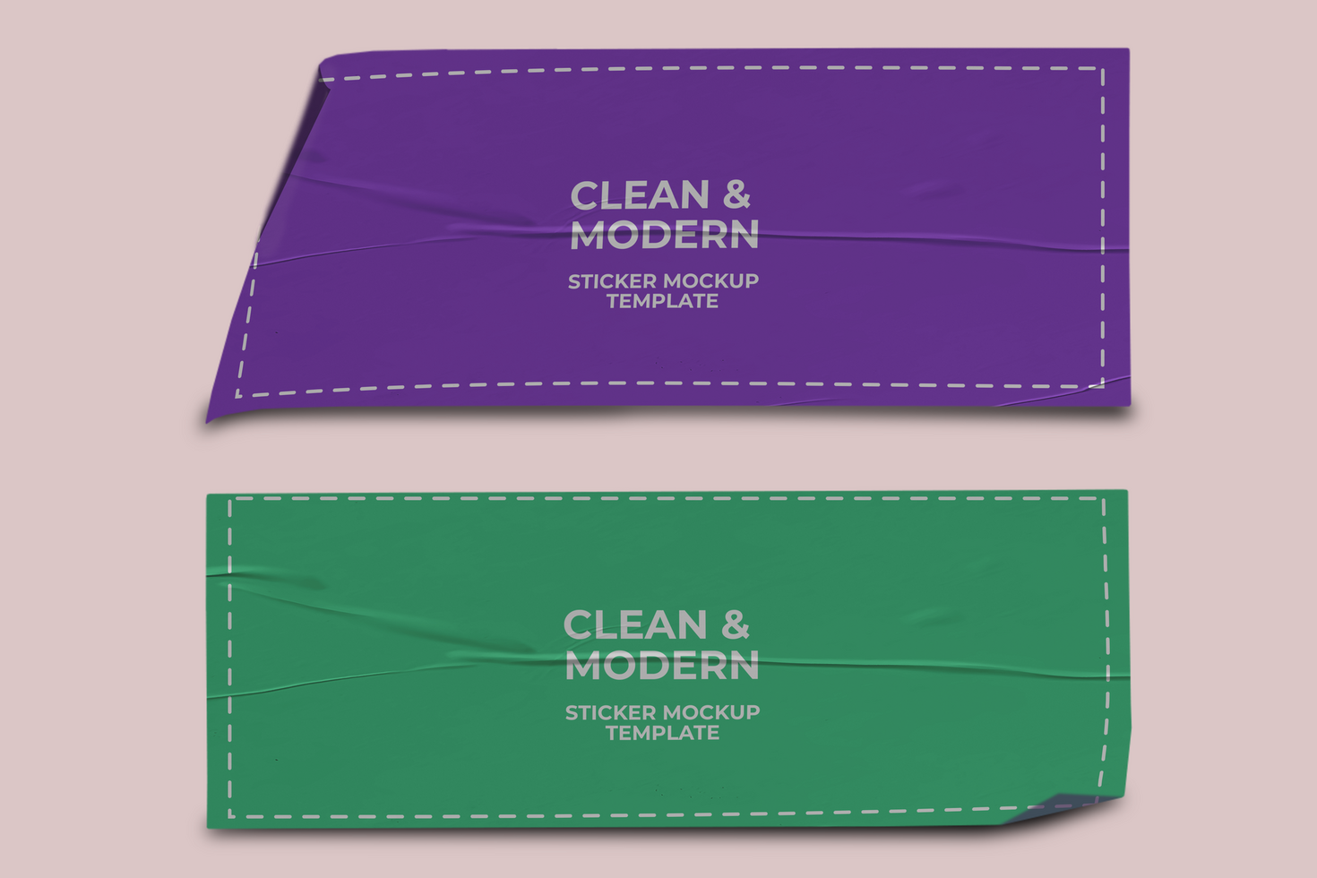 Sticker Mockups for Long-Term Branding Impact psd