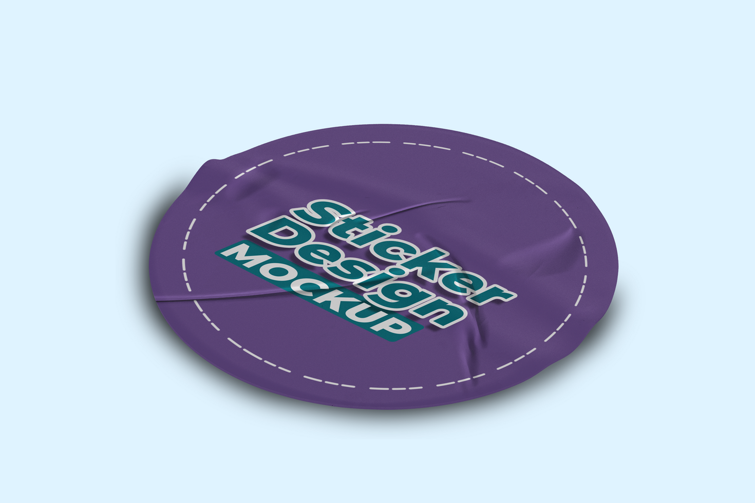 Sticker Mockup Templates for Event Giveaways psd