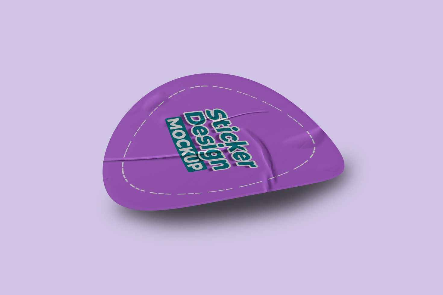 Sticker Mockups with Matte and Glossy Options psd