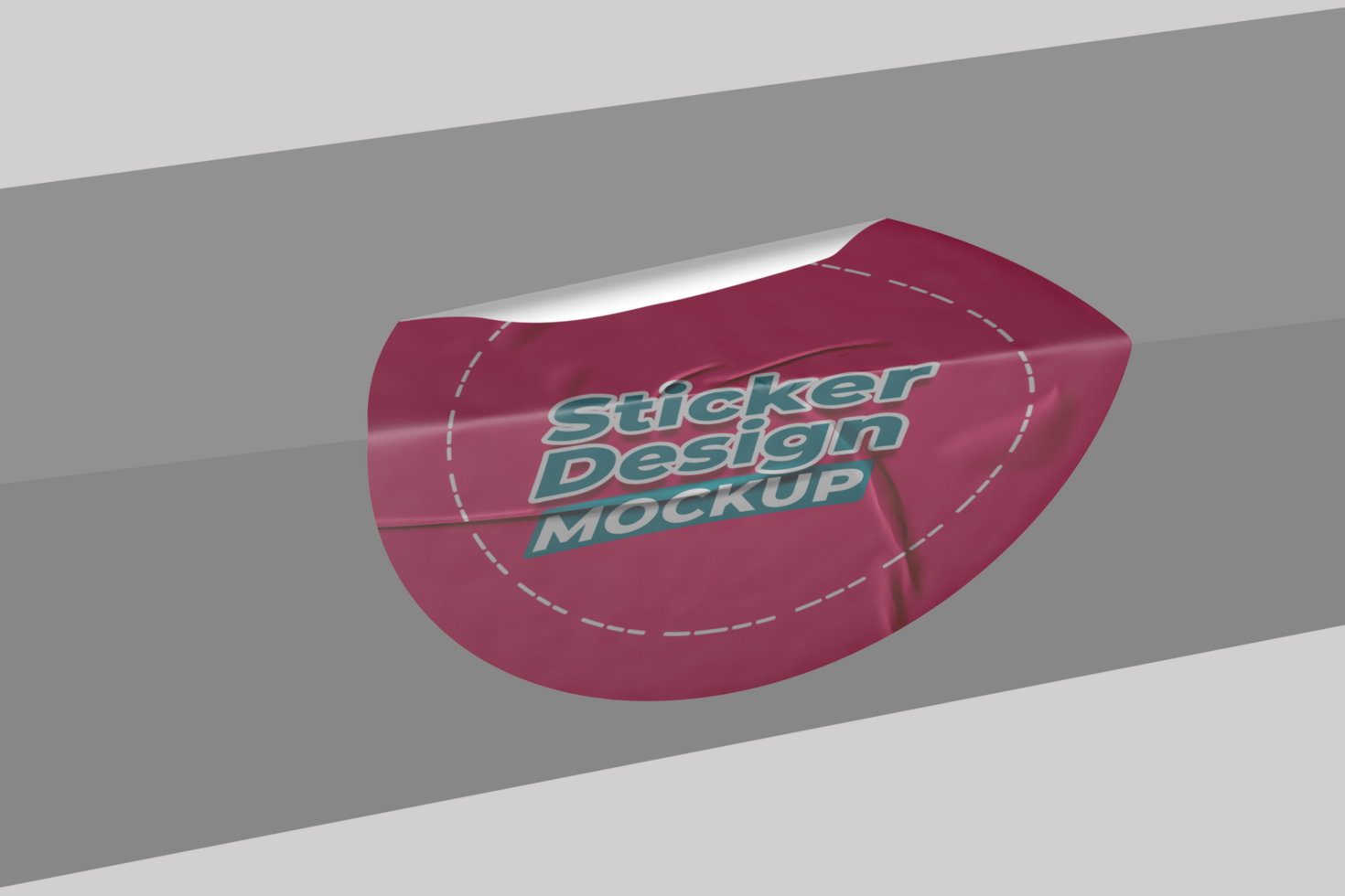 Sticker Mockup Templates for Artistic Branding Projects psd