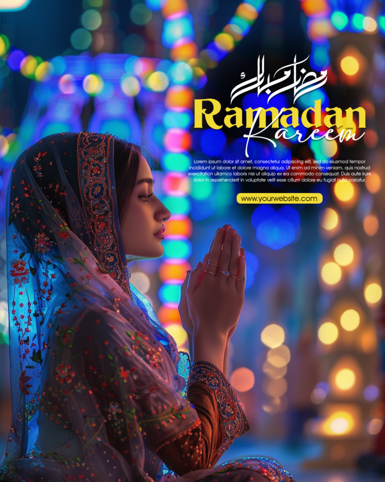 Ramadan Kareem Islamic Social Media Post Design psd
