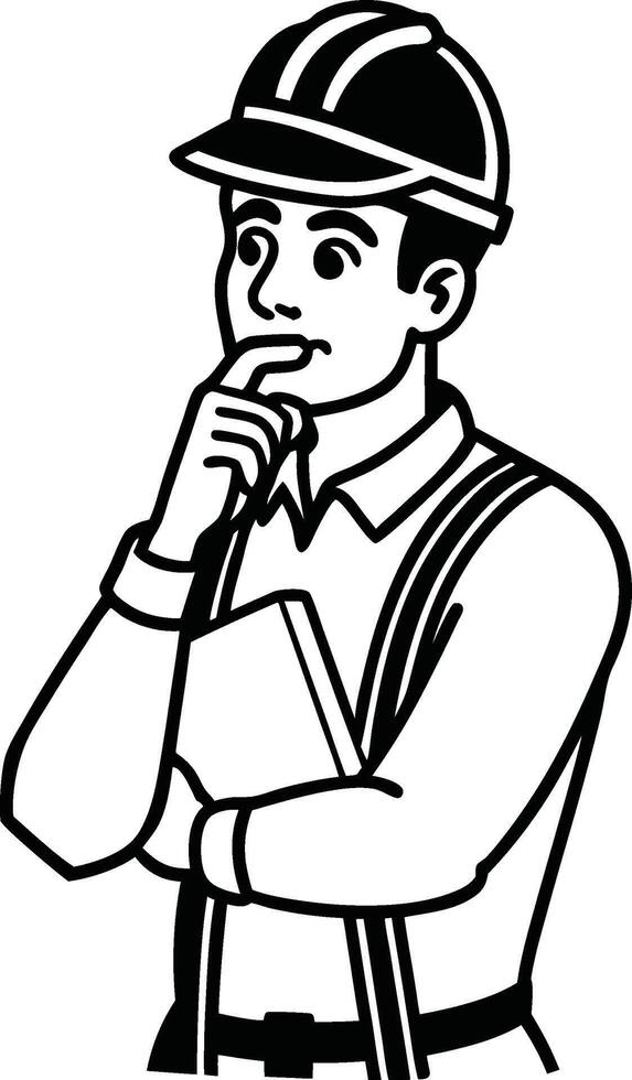 Supervisor Thinking While Reading Project File vector