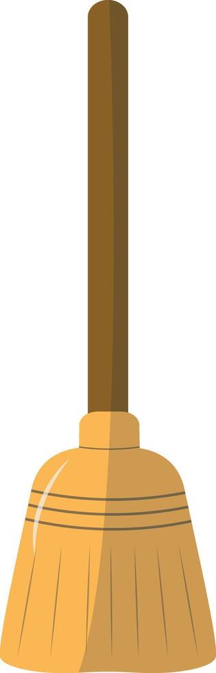 Broom with Cartoon Style vector