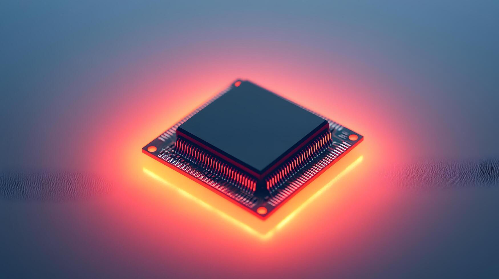 Detailed circuit board and microchip photographed on pristine white surface, highlighting technological precision and industrial components in clean composition. engineering photo