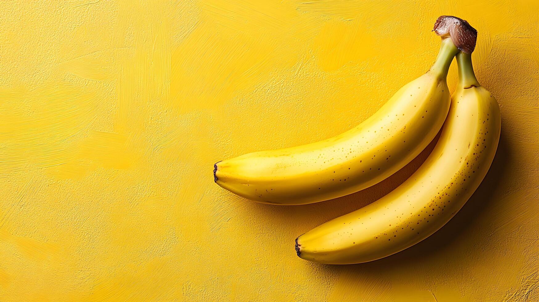 Single fresh banana positioned on yellow background creates vibrant monochromatic color scheme. Clean commercial food photography showcases minimalist composition in studio lighting. natural photo