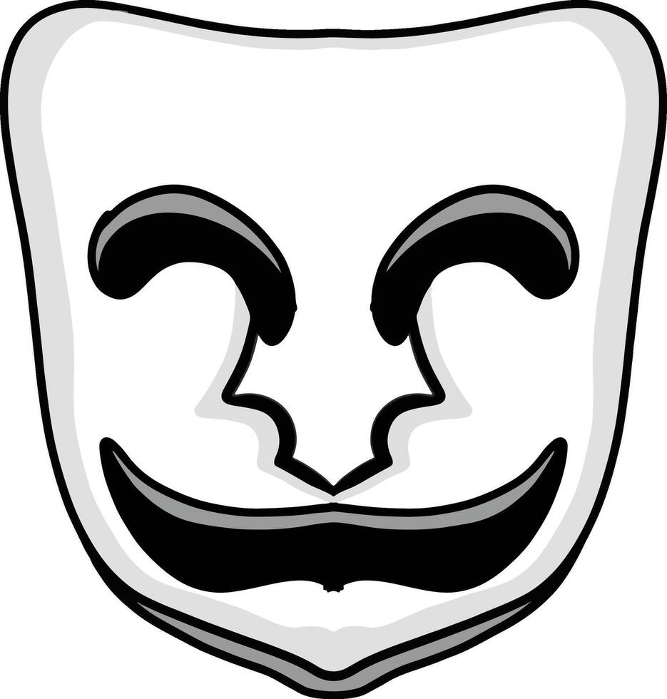 Transparent Background with Anonymous Mask Design vector