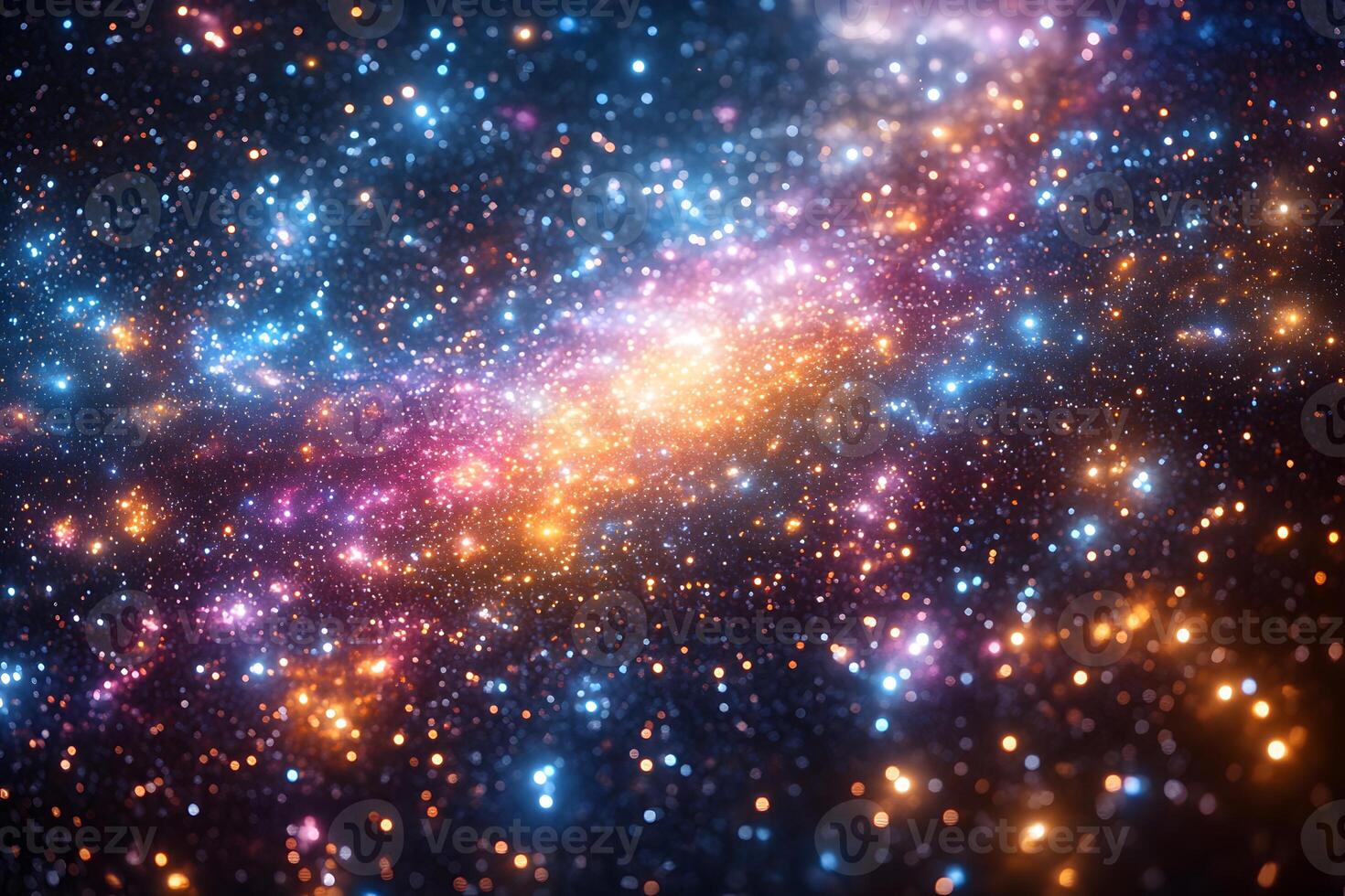 Vibrant Cosmic Galaxy with Stars and Nebulae for Astronomy and Space Themes photo