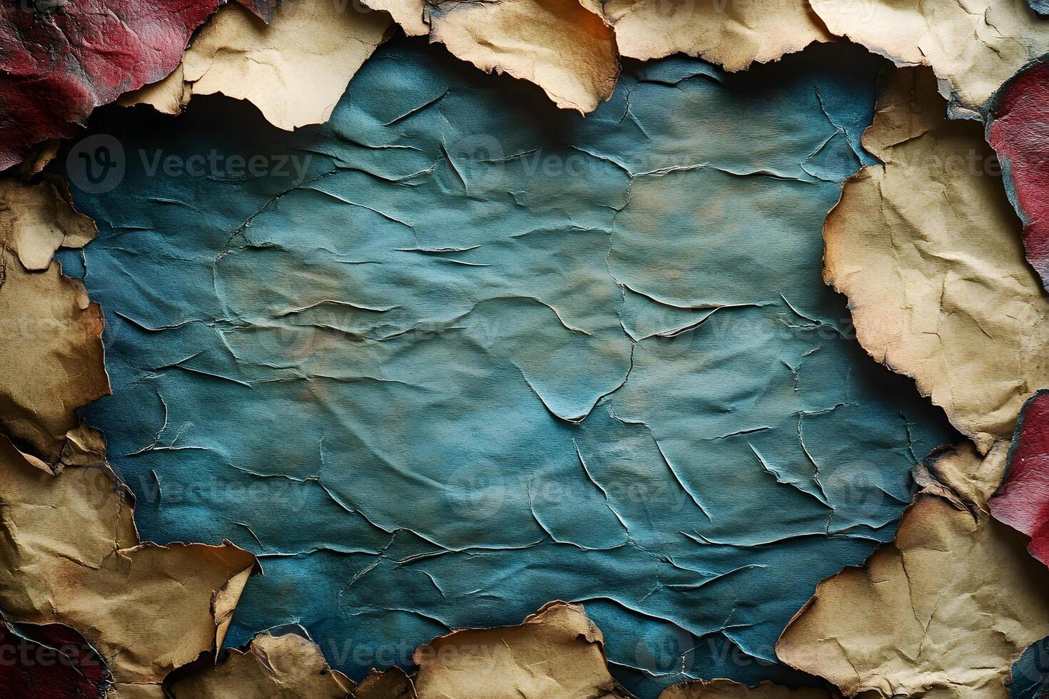 Vintage Torn Paper Texture Background for Design and Art Projects photo