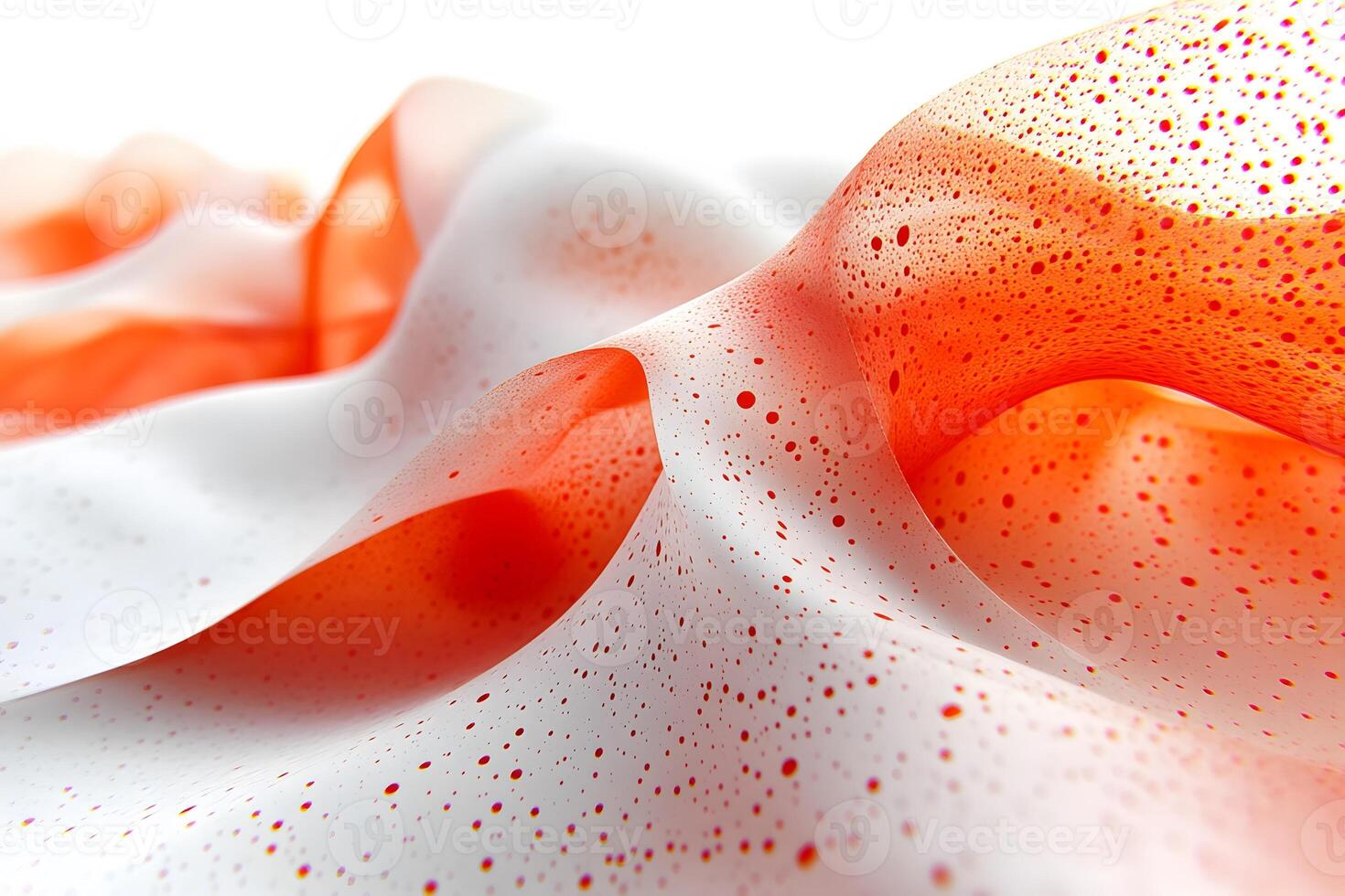 Abstract Fluid Art with Dynamic Red and White Waves for Modern Design photo