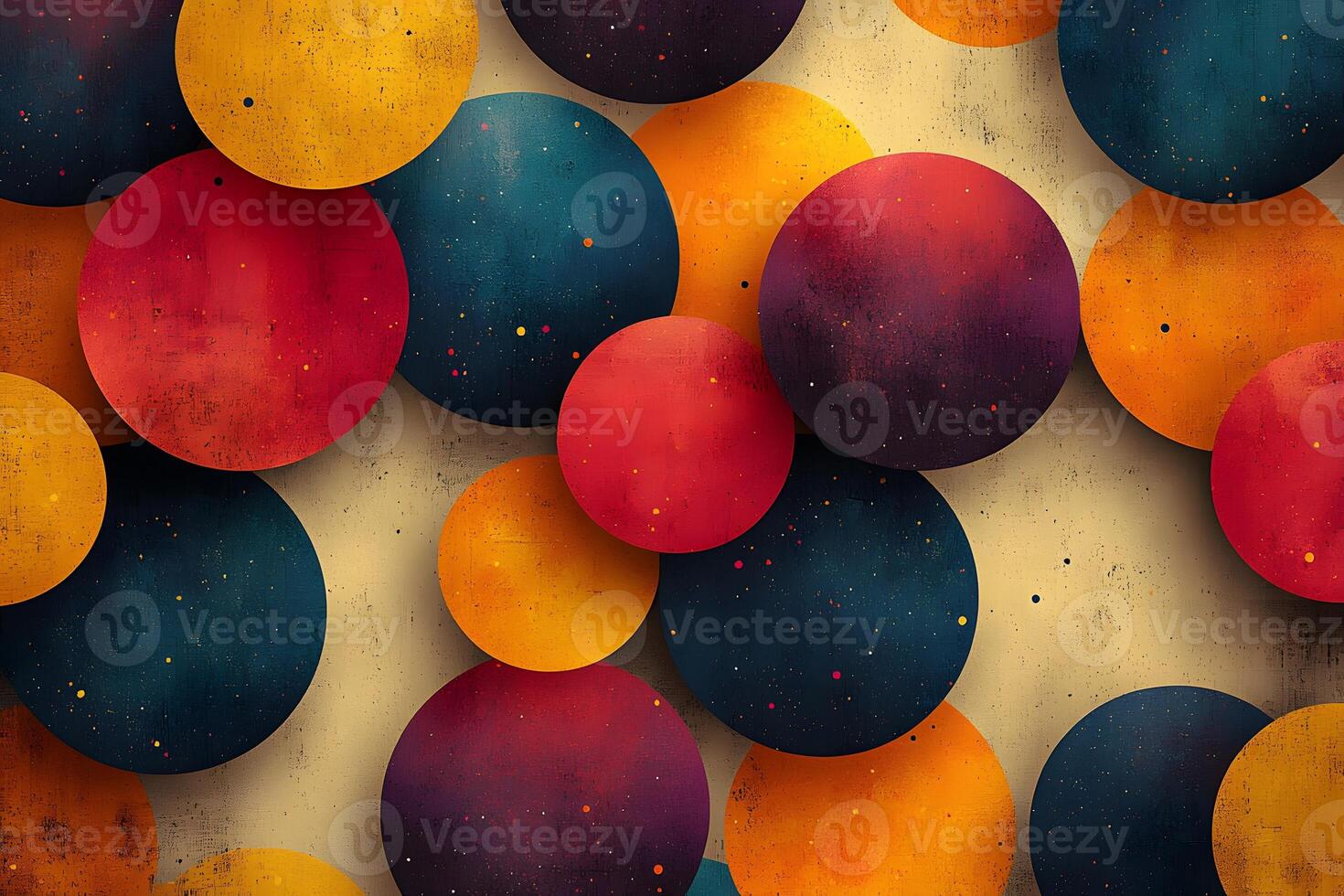 Abstract Colorful Sphere Pattern - Geometric Design for Posters and Prints, Generative photo