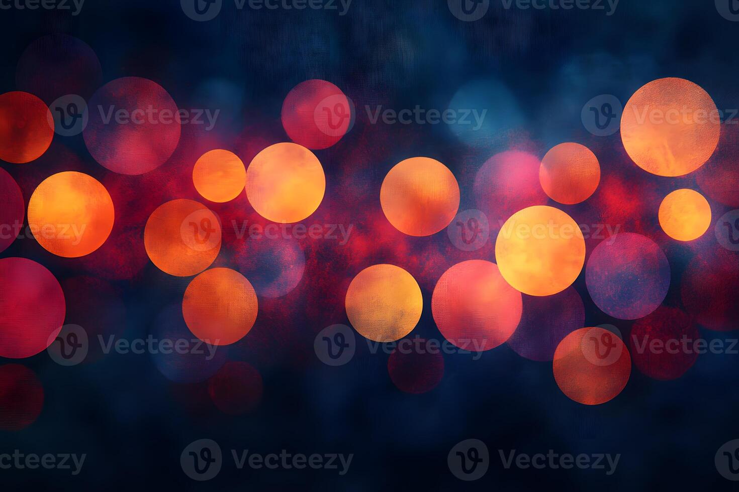 Vibrant Abstract Background with Orange Circles and Dark Blue Texture for Creative Design, Generative photo