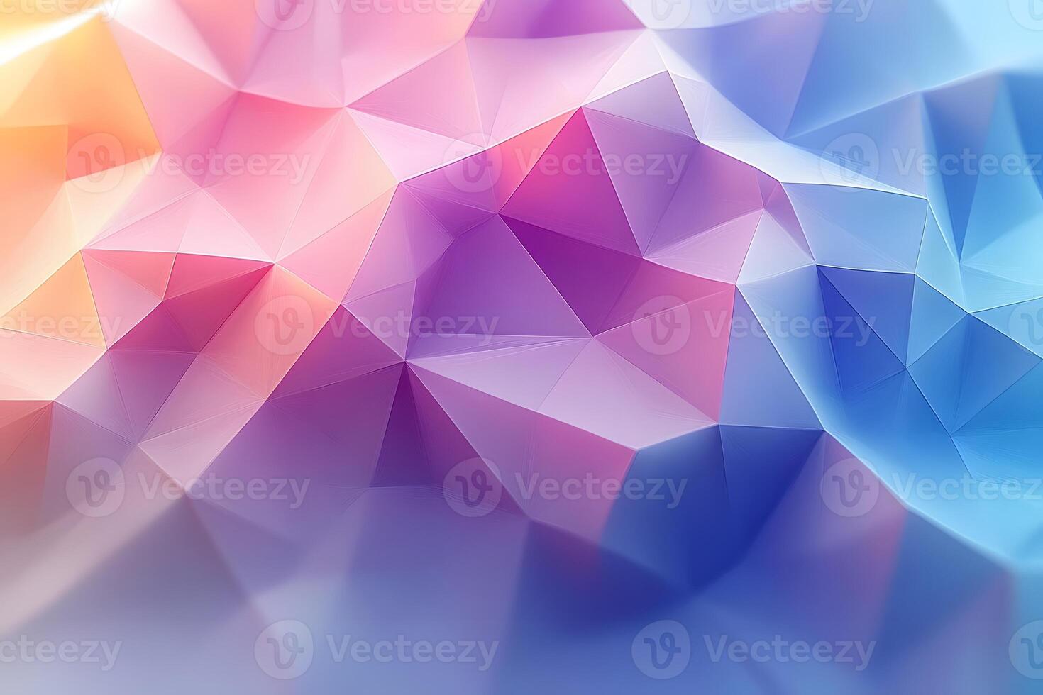 Abstract Geometric Polygonal Design with Gradient Colors for Modern Art and Backgrounds photo