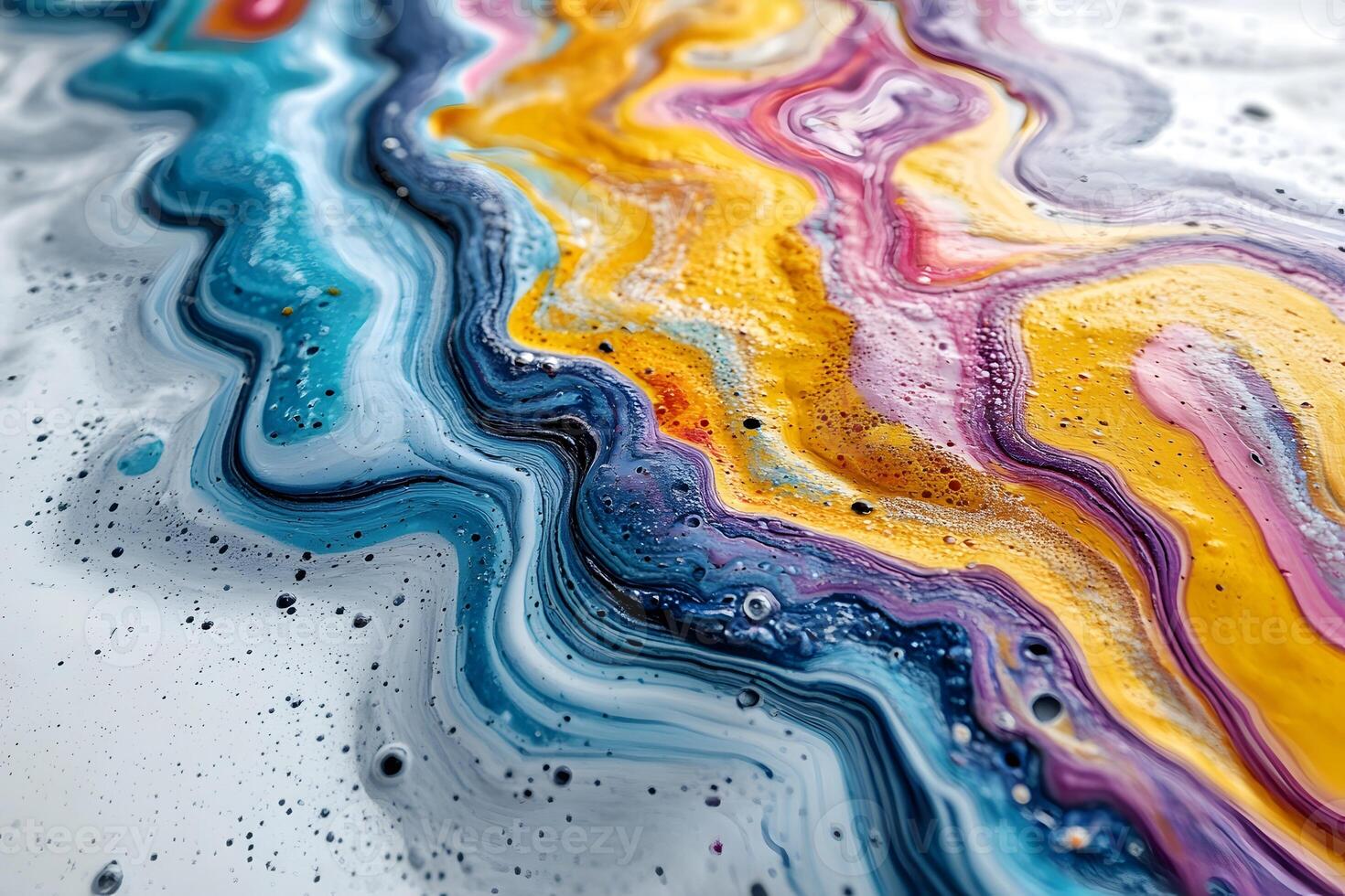 Abstract Fluid Art with Vibrant Colors - Perfect for Modern Design and Decor photo