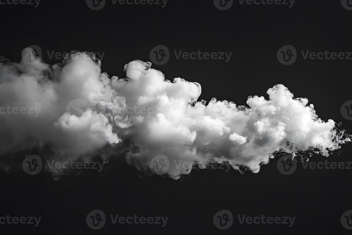Abstract Cloud Delicate Smoke Formation in Dark Atmosphere for Design and Art photo
