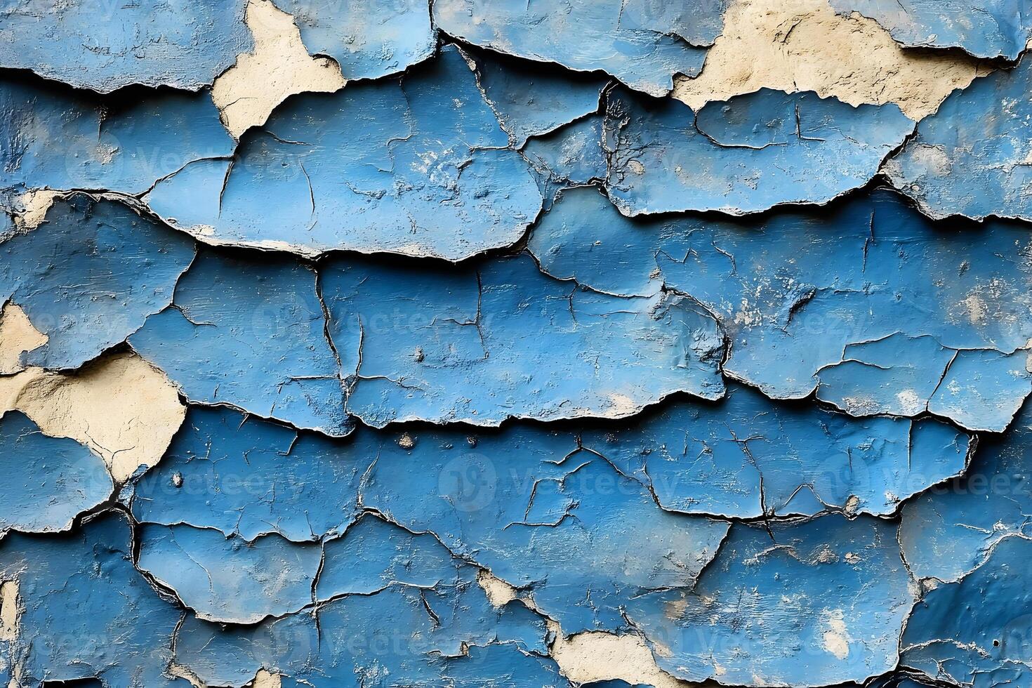 Abstract Peeling Blue Paint Texture for Creative Design and Background Concepts photo