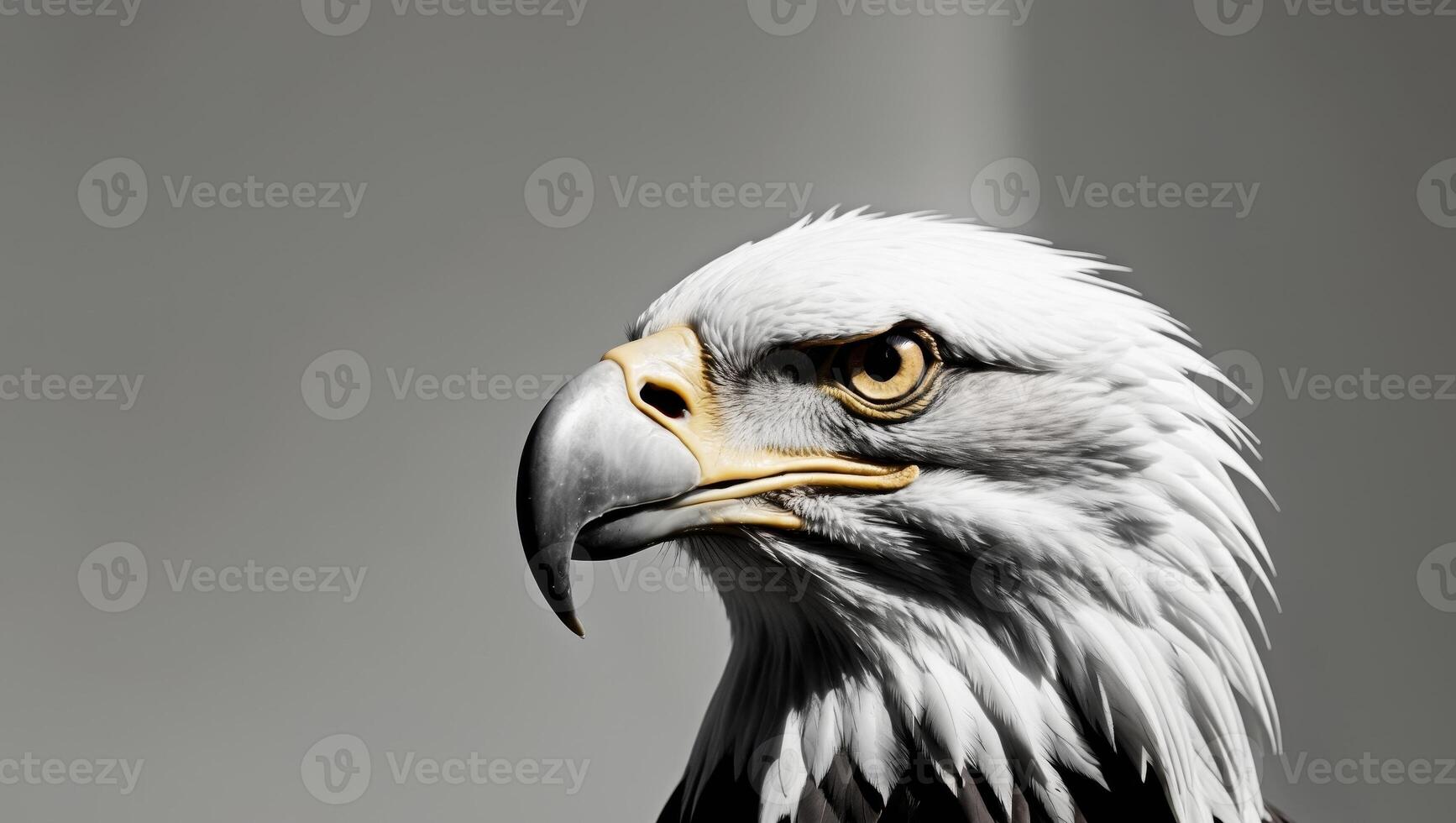 Pixel Perfect Image of a Close Up of a Bald Eagles Head photo