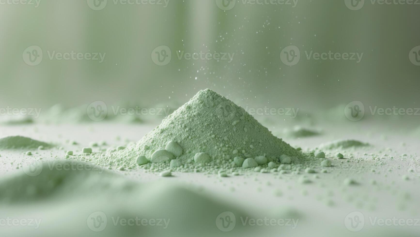 Pale Green Powder Pile Soft Texture Background Image. photo