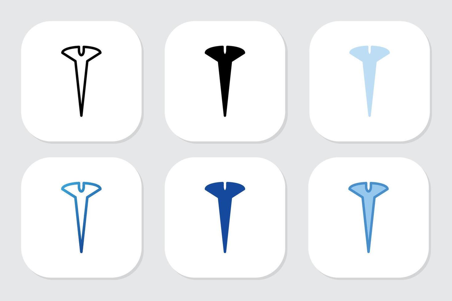 bolt icon with various design style vector