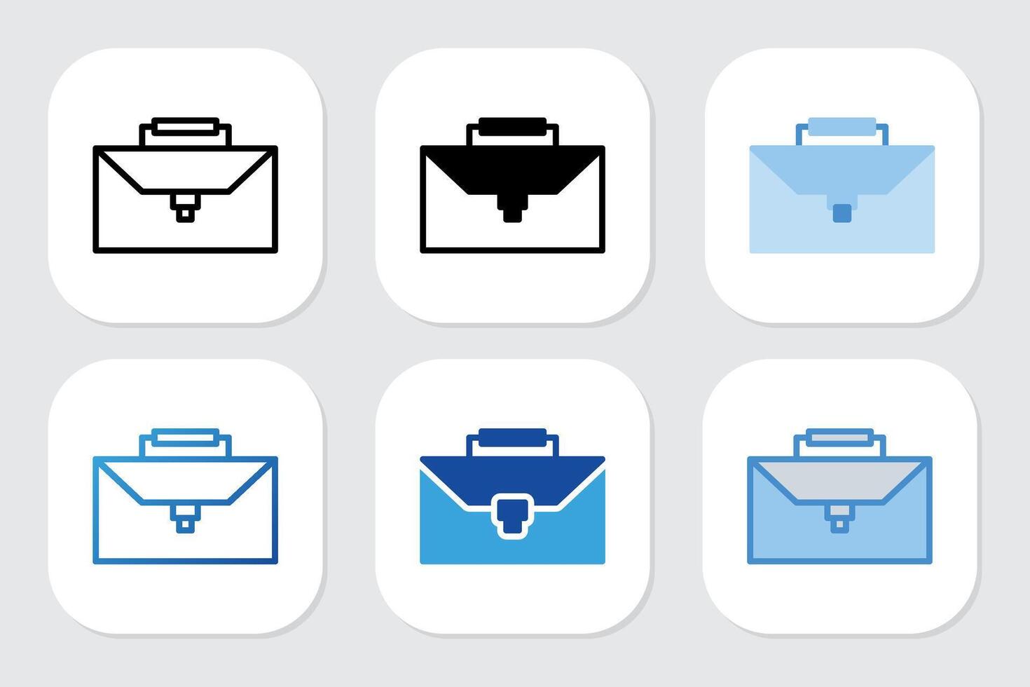 work icons with various design styles vector