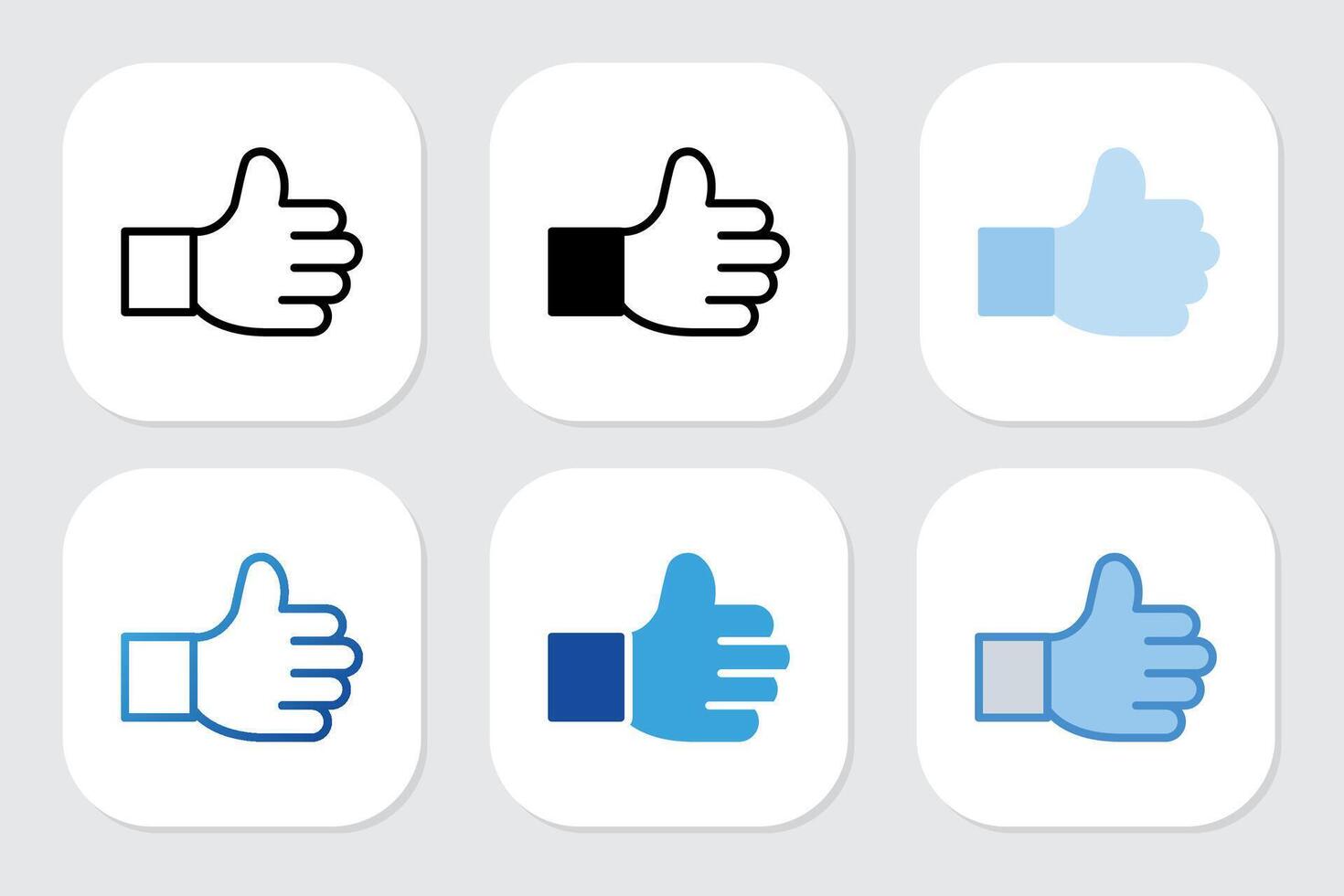 like icons with various design styles vector