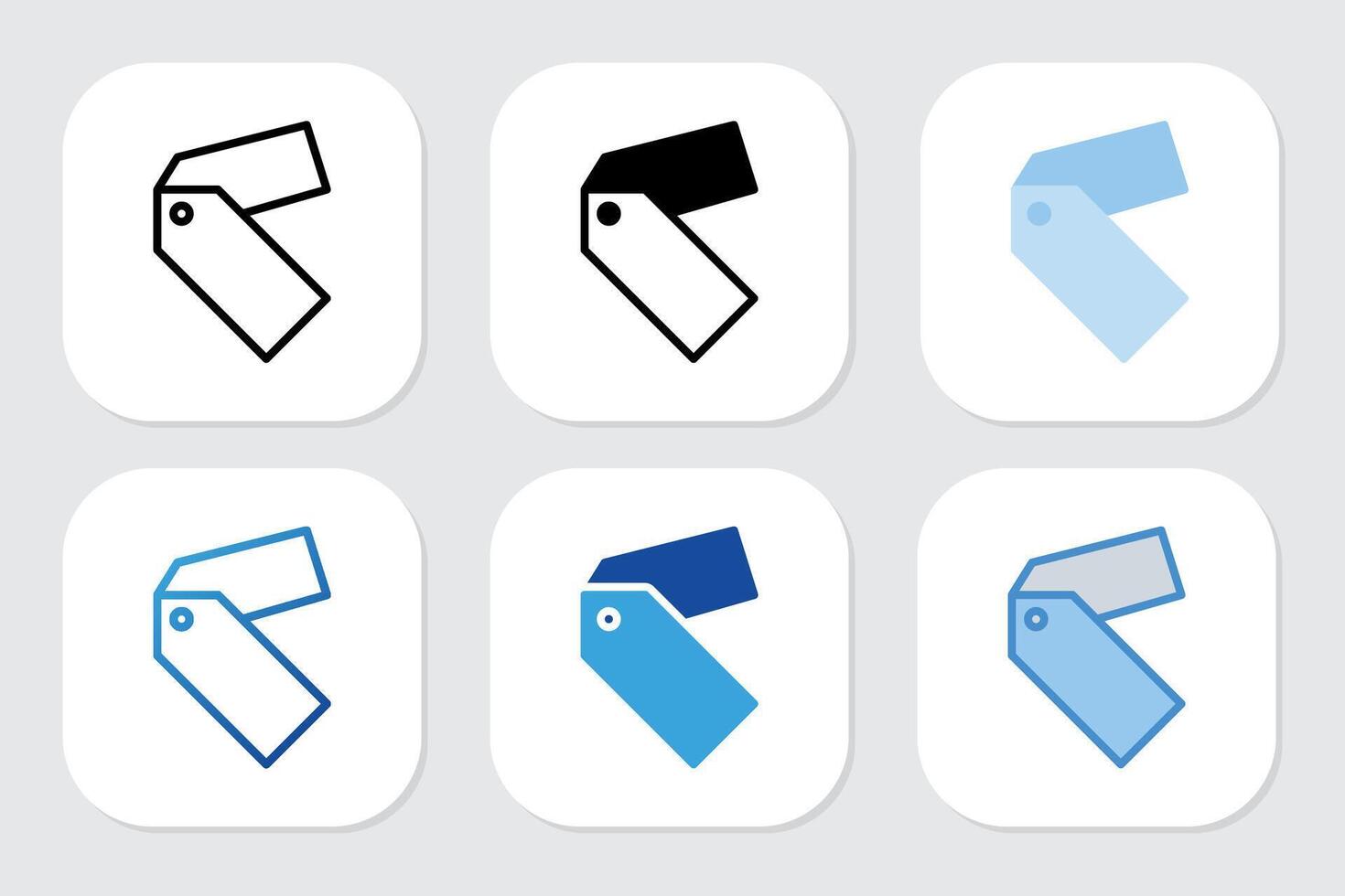 sales icons with various design styles vector