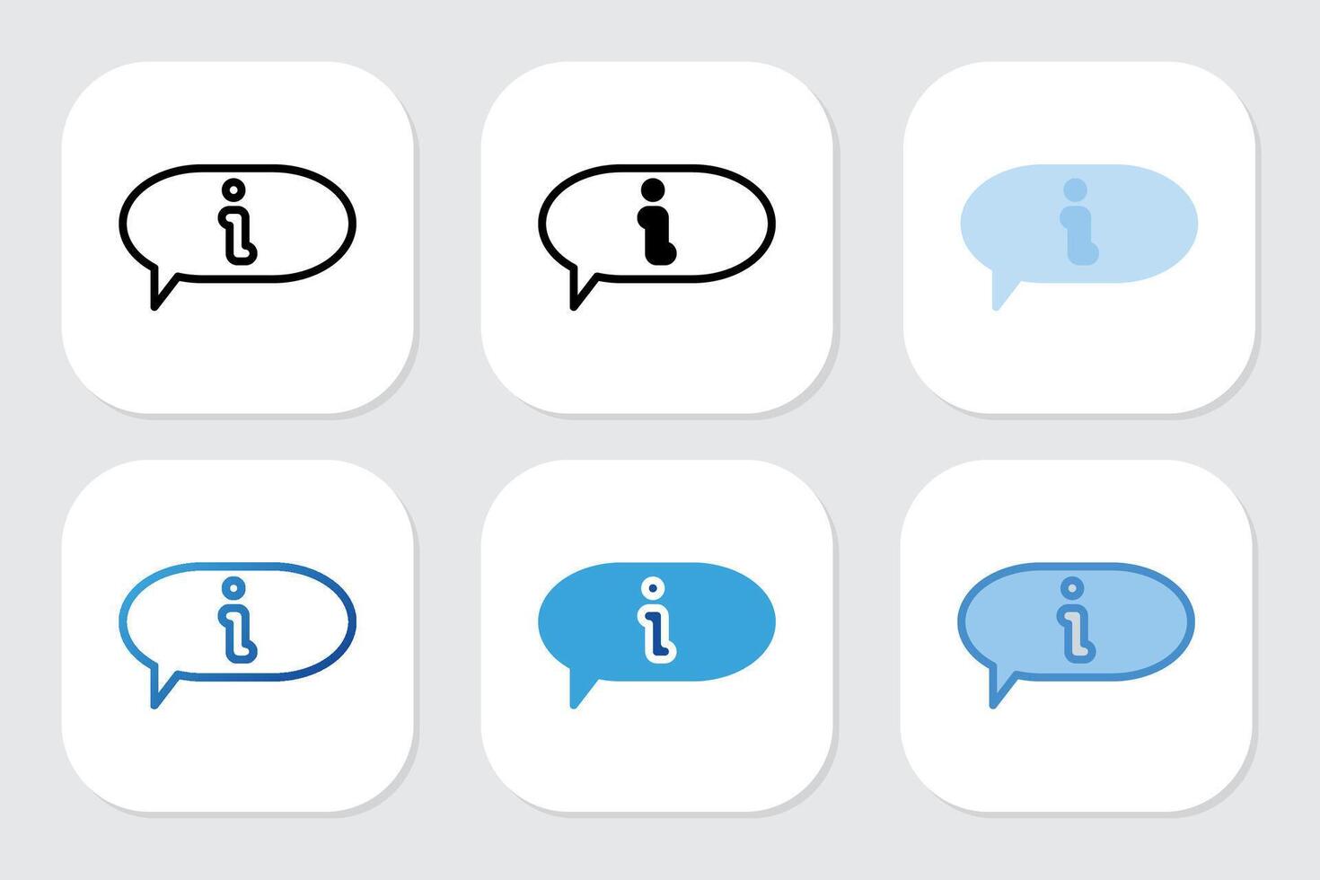 info icons with various design styles vector