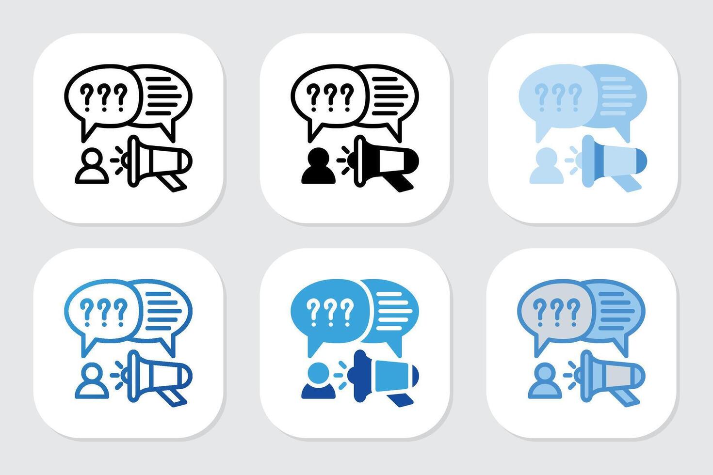 Promotion icons with various design styles vector
