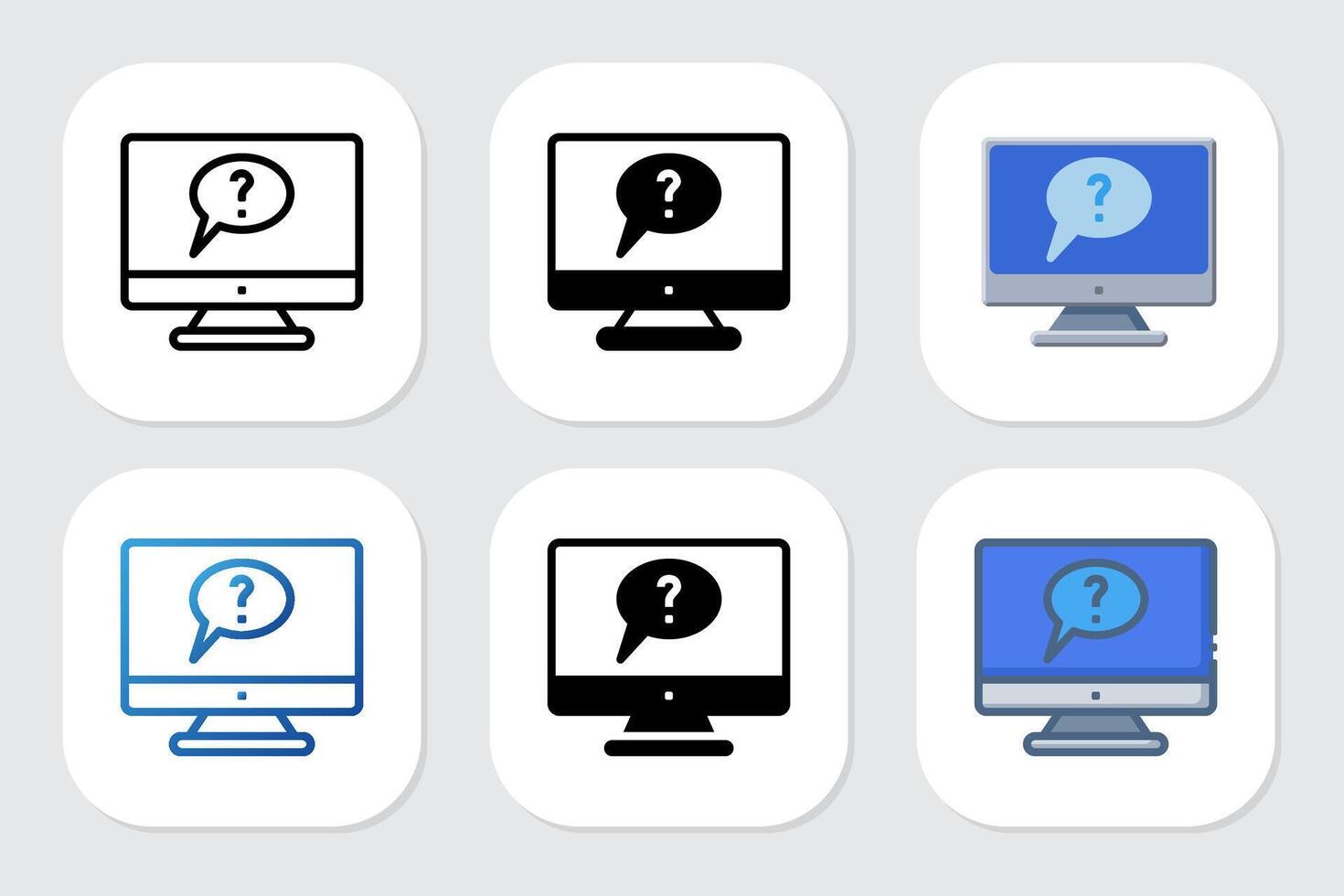 why icons with various design styles vector