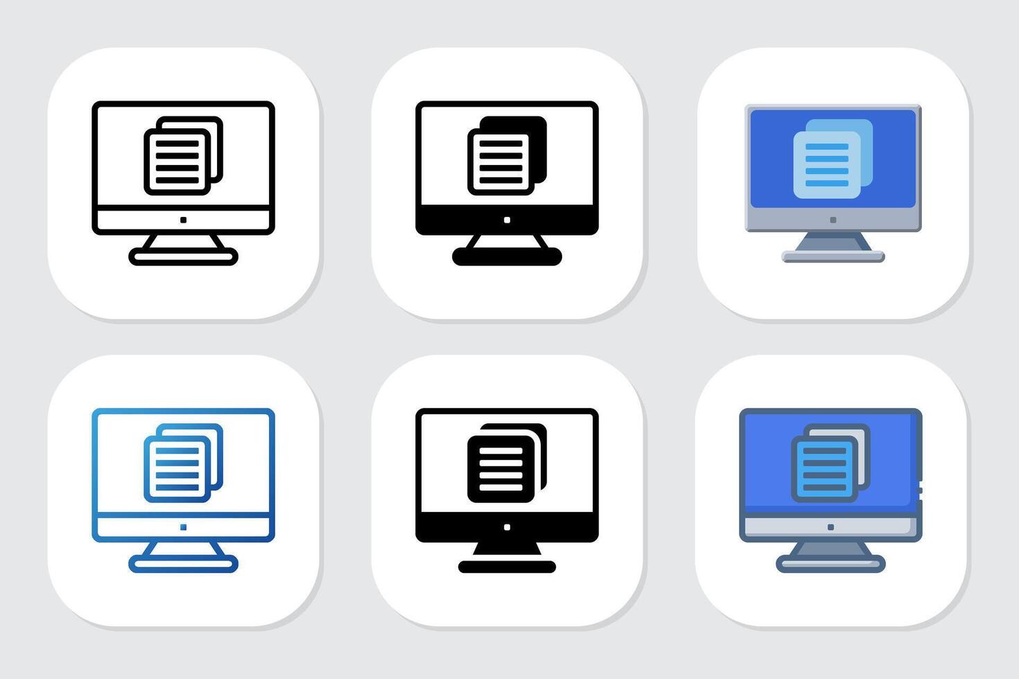 orders icons with various design styles vector