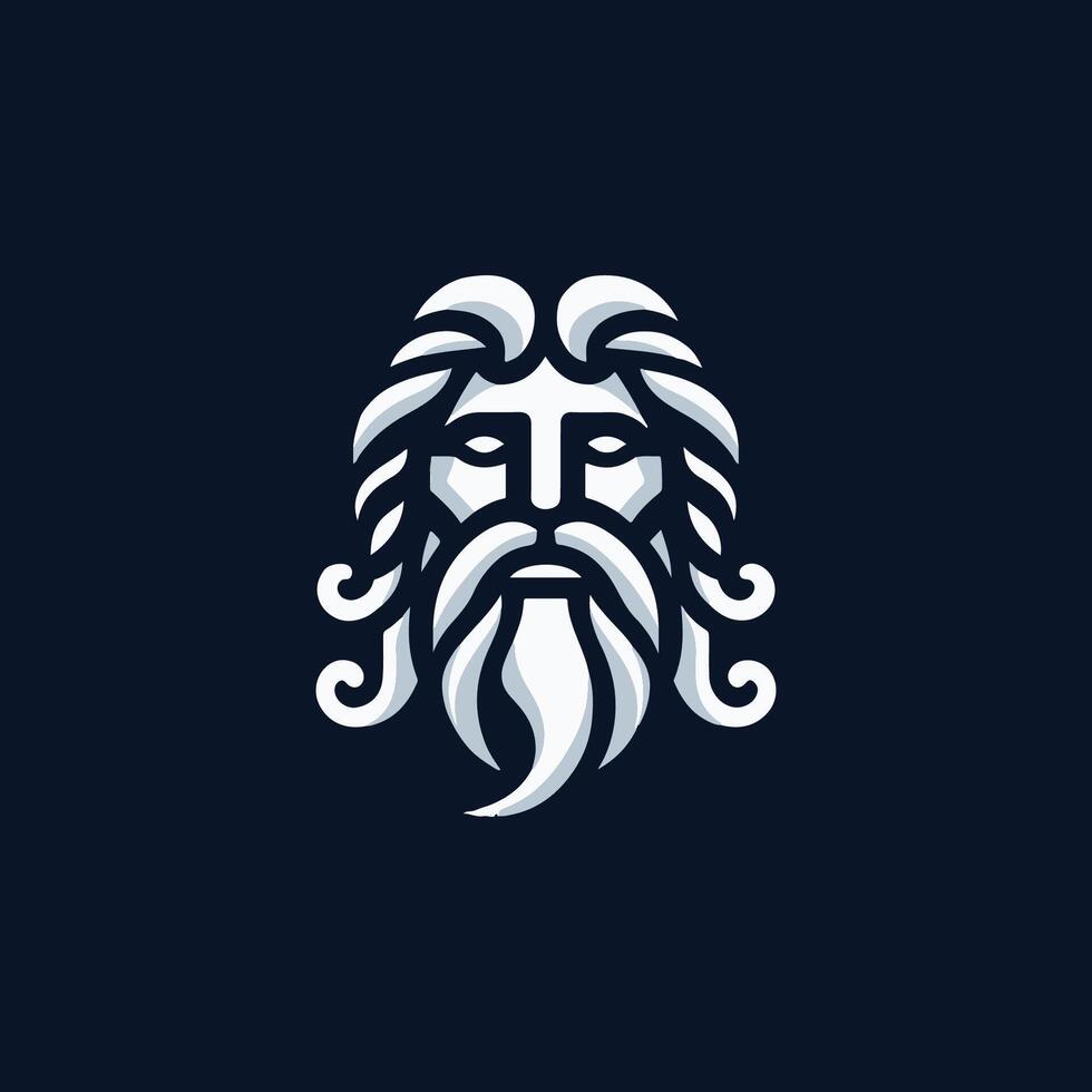 God Zeus Lightning Logo vector
