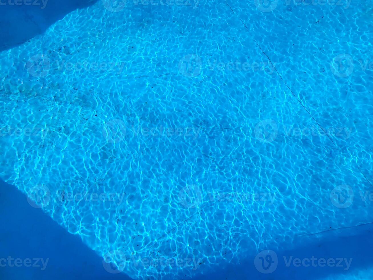 There are ripples of water in the blue pool. photo