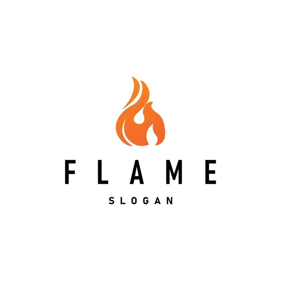 flame logo symbol design vector