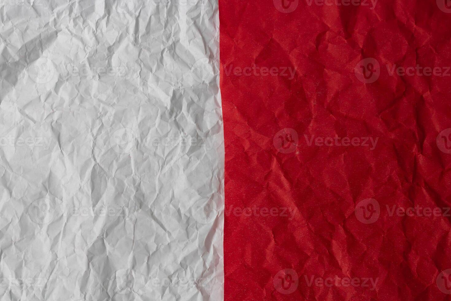 Background texture of crumpled red and white paper photo
