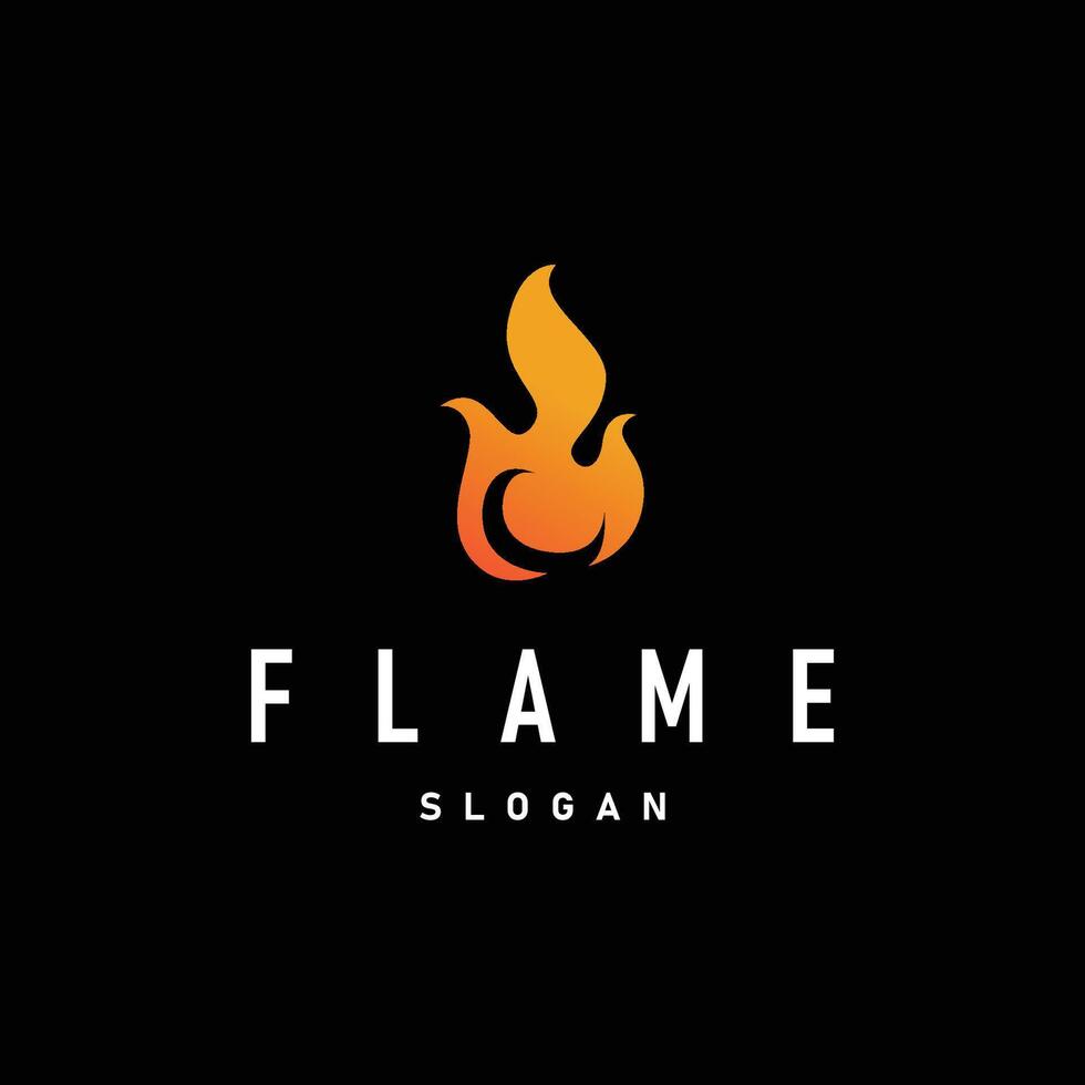 flame logo burning fire design vector