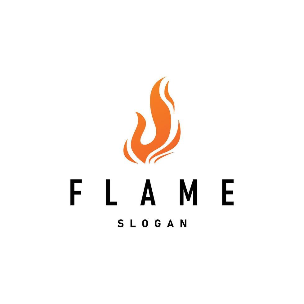 flame logo design brand template vector