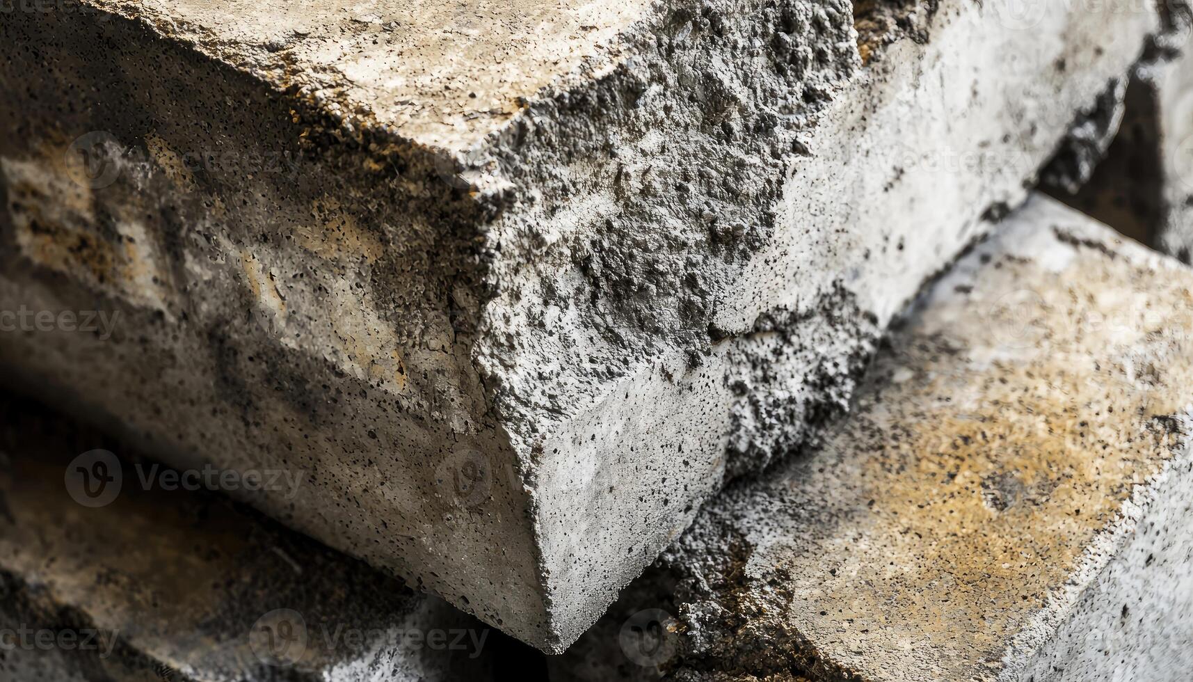Weathered Concrete Blocks Stacked Closely photo